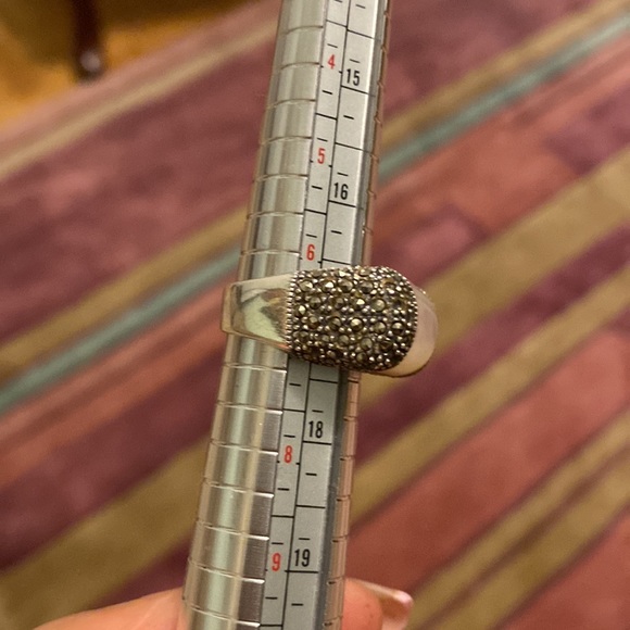 Silver 925 ring with real pearl,size 7 - Picture 7 of 8